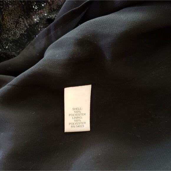 Banana Republic Sequin Round Neck Sleeveless Tank Top Women's Size 0 Black - Picture 5 of 6